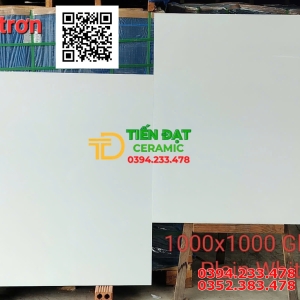 Gạch Ốp Lát Khổ Lớn 100x100 Trắng Trơn india Plain White