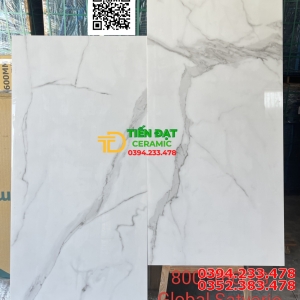 Gạch Ốp Lát Khổ Lớn 80x160 Trắng Vân Đá Global Satvaio