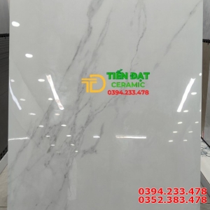 Gạch Ốp Lát Khổ Lớn 80x160 Trắng Vân Kim Cương 
