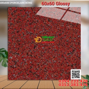 Gạch Ốp Mặt Tiền 60x60 Cao Cấp Đen Đỏ Hoa Cương