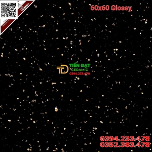 Gạch Ốp Mặt Tiền 60x60 Trang Trí Cột Cổng Đen Hoa Cương