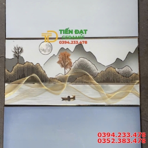Gạch Ốp Tường 30x60 Bộ Xanh Đậm Nhạt Ánh Kim Tuyến