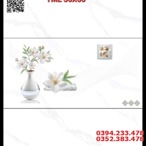 Gạch Ốp Tường 30x60 Trắng Vân To Xả Kho Giá Rẻ