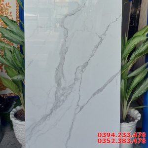 Gạch Ốp Tường 60x120 Trắng Vân Khói Cao Cấp 