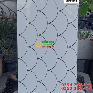 Gạch Ốp Tường Giá Rẻ 30x60 Vân Trắng Vẩy Cá 