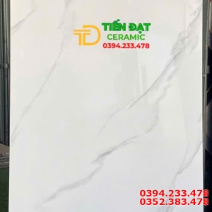 Gạch Ốp Tường Khổ Lớn 60x120 Trắng Vân Khói Đẹp Rẻ