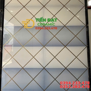Gạch Ốp Vách Ti Vi Mặt Tiền 30x60 Nhũ Vàng TQ Cao Cấp
