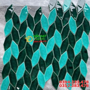 Gạch Thẻ Mosaic 30x30 Ốp Tường Cao Cấp Xanh Dương