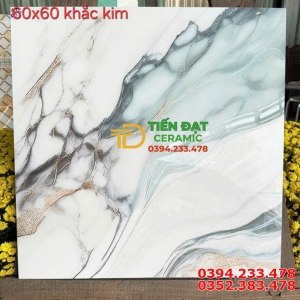 Gạch TQ Nhũ Vàng 60x60 Lát Nền Phòng Khách Cao Cấp