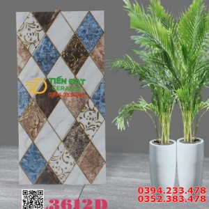 Gạch Trang Trí 30x60 Khắc Kim Trung Quốc Nhũ Vàng