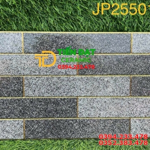 Gạch Trang Trí Điểm Nhấn 25x50 Vân Xám Đá Khắc Kim