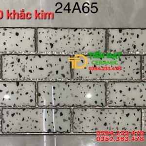 Gạch Trang Trí Terrazzo 20x40 Nhũ Bạc Mẫu Mới