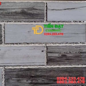 Gạch Trang Trí TQ 20x40 Vân Giả Gỗ Nhũ Bạc