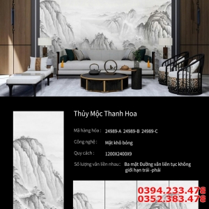 Gạch Tranh Phong Thủy Khổ Lớn 120x240 Cao Cấp TQ