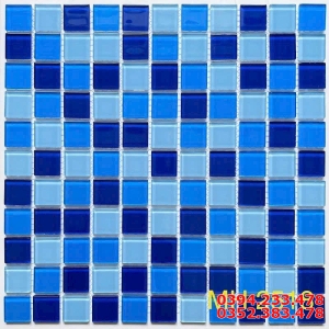 Gạch Trung Quốc 30x30 Xanh Đậm Nhạt Mosaic 