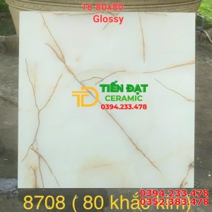 Kho Gạch Nhập Khẩu 80x80 TQ Nhũ Vàng Tại Bến Lức Long An