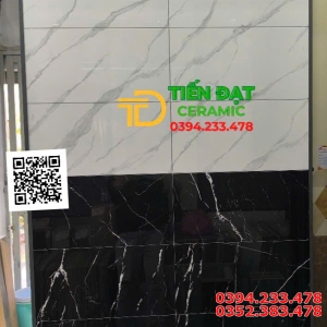 Kho Gạch Ốp Lát Apodio 30x60 Đen Vân Trắng Giá Rẻ