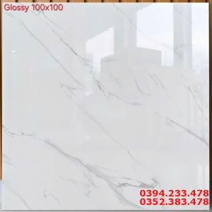 Kho Gạch Viglacera 100x100 Trắng Vân Khói Tại Gò Vấp