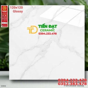 Tổng Kho Gạch Khổ Lớn 120x120 Trắng Vân Prime Tại Phú quốc