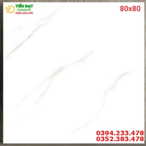 Tổng Kho Gạch Lát Nền 80x80 Trắng Vân Mây Giá Rẻ