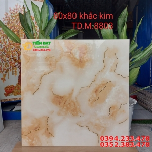 Tổng Kho Gạch Ốp Lát Santania 80x80 Nhũ Vàng