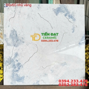 Tổng Kho Gạch TQ 60x60 Trắng Xanh Nhạt Nhũ Vàng Tại Miền Nam