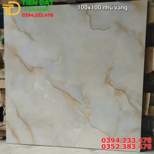 Tổng Kho Gạch Trung Quốc 100x100 Vân Vàng Ngọc Thạch 