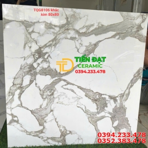 Tốp 189 Mẫu Gạch TQ 80x80 Trắng Xám Nhũ Vàng 