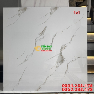 Top 289 Mẫu Gạch Khổ Lớn 100x100 Trắng Vân Vàng