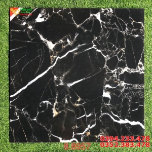 Gạch Ốp Mặt Tiền 80x80 Đen Vân Trắng