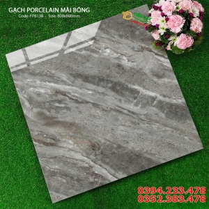Gạch Cao Cấp 80x80 Vân Xám Giả Đá