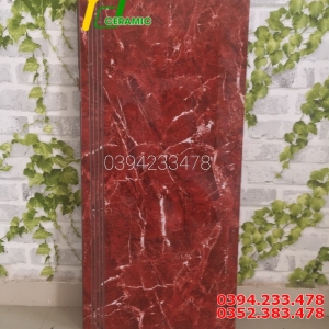 Gạch Cao Cấp 47x100 Đỏ Vân Trắng