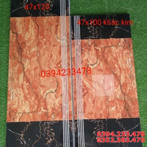 Gạch Cầu Thang 47x100 48x120 Khắc Kim