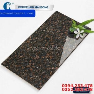 Gạch Bóng Kiếng 40x80 Nâu Hoa Cương