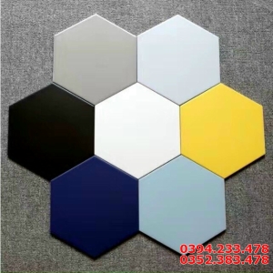 Gạch trang trí lục giác 20x23 trơn đơn sắc