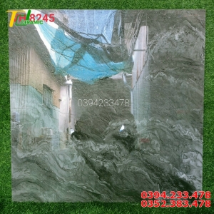 Gạch Cao Cấp 80x80 Vân Xám Khắc Kim