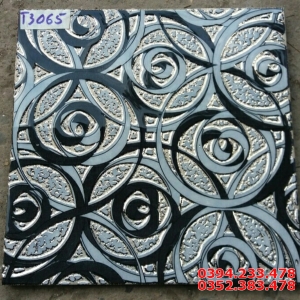 Gạch TQ 30x30 Xanh Vân Đen Nhũ Bạc