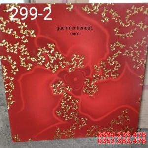 Kho Gạch TQ 30x30 Đỏ Nhũ Vàng