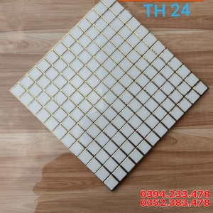 Gạch Ốp Lát 30x30 Trắng Ô Vuông Nhũ Bạc