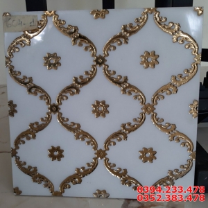 Tổng Kho Gạch TQ 30x30 Hình Hoa Khắc Kim