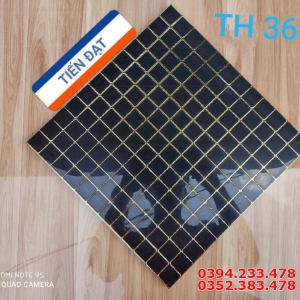 Gạch Ốp Mặt Tiền 30x30 Ô Vuông Đen