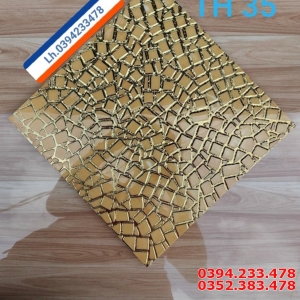 Gạch Trang trí 30x30 Mầu Vàng Khắc Kim