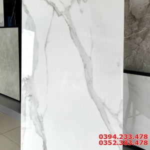 Gạch Khổ Lớn 60x120 Trắng Vân Bóng Kiếng