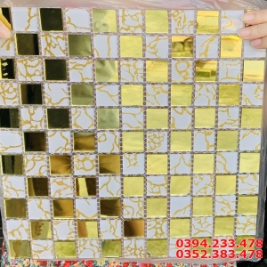 Gạch Mosaic Tráng Vàng