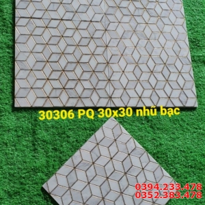 Gạch Ốp Tường 30x30 Nhũ Bạc TQ