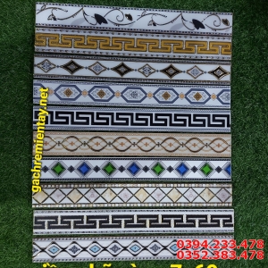 Gạch Viền 7x60 Ánh Kim Mẫu Mới Đẹp