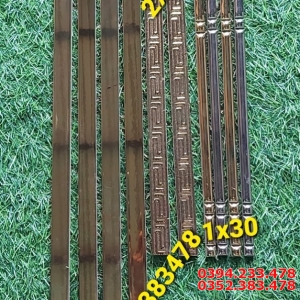 Gạch Đũa Trang Trí 2x60 Nhũ Vàng