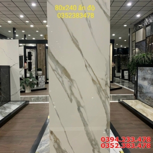 Gạch Cao Cấp 80x240 Trắng Vân Mây