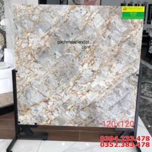 Gạch Lát Nền Phòng Khách 120x120 Bóng Kiếng