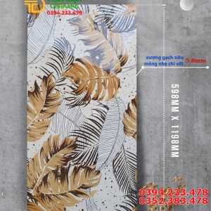 Gạch Ốp Lát 60x120 Bóng Kiếng Hoa Văn Đẹp